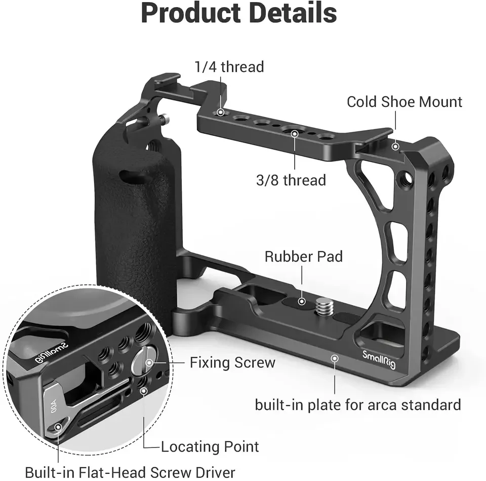 Camera Cold Shoe - 2026 Jaula para cámara DSLR SmallRig