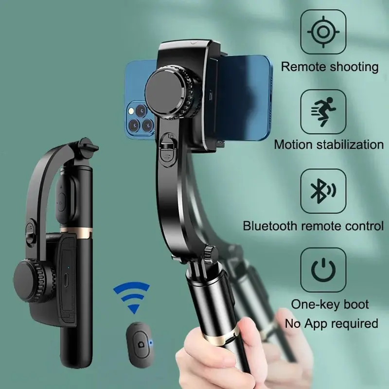 Photography Basics - Estabilizador de Gimbal Portátil Q08, Palo