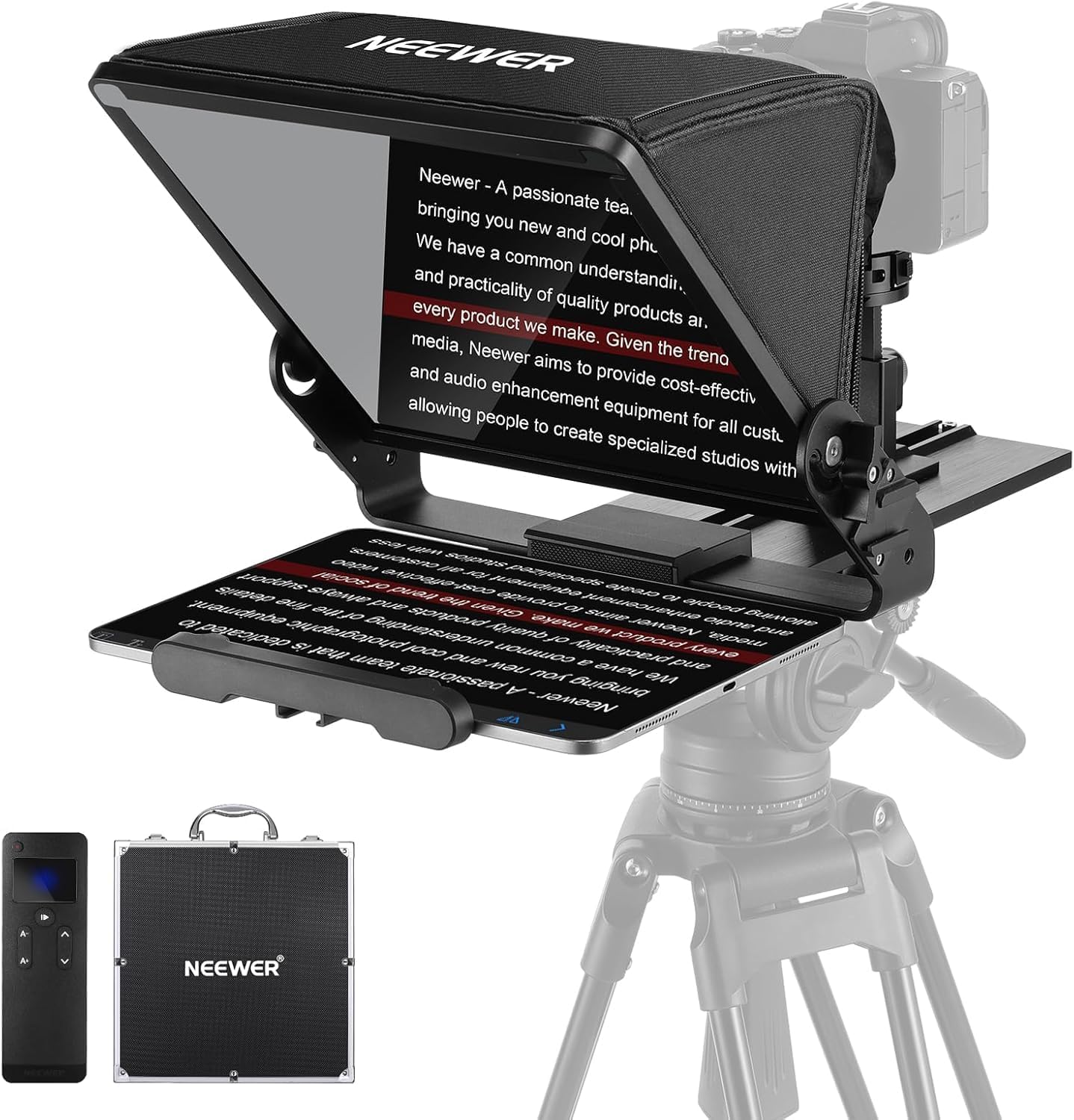 Camera Cold Shoe - Teleprompter para tabletas iPad con soporte