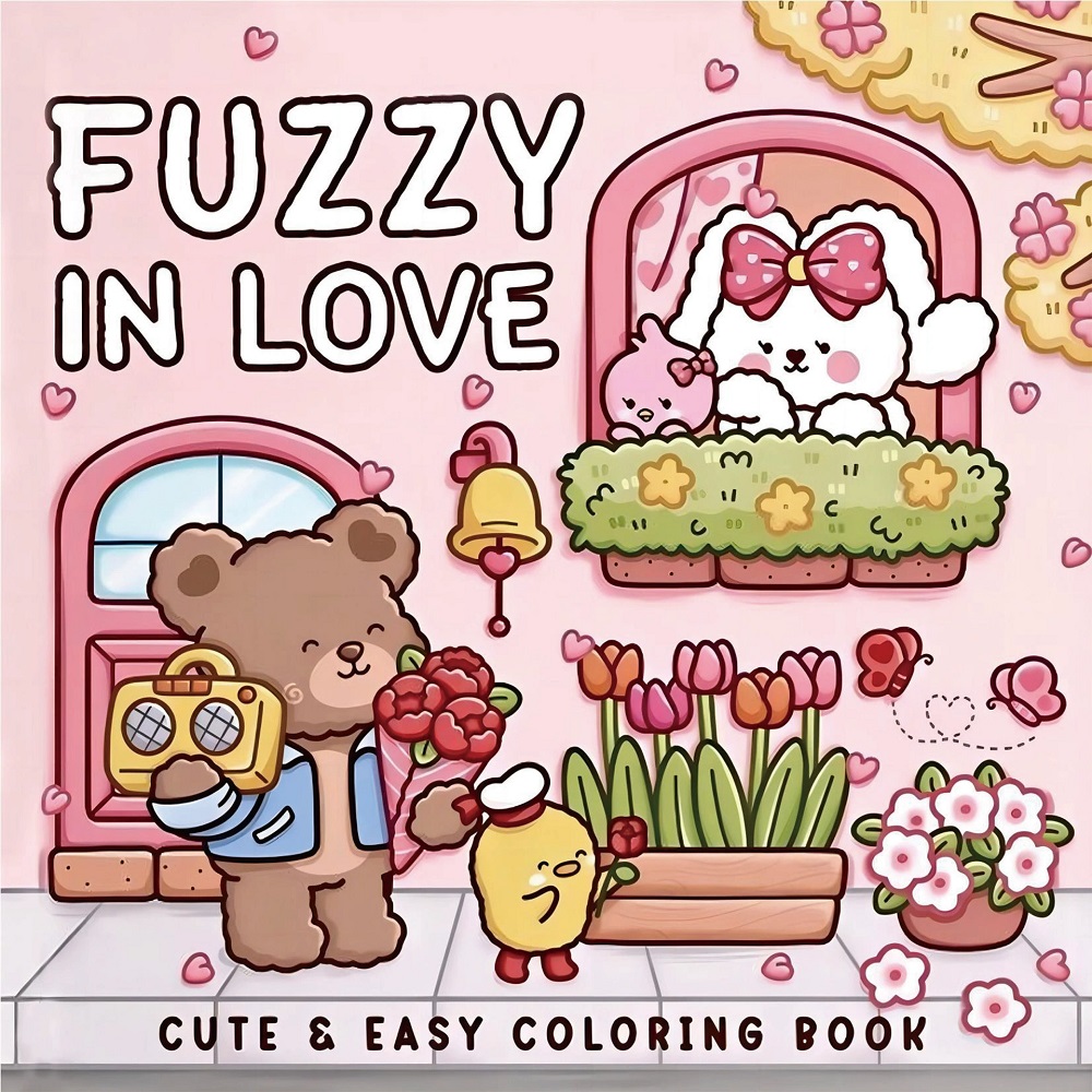 Photography Of Book - FUZZY IN LOVE Libro para colorear
