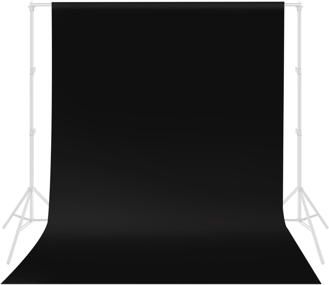 Photography Backdrop Muslin - Fondo negro para fotografía, telón de