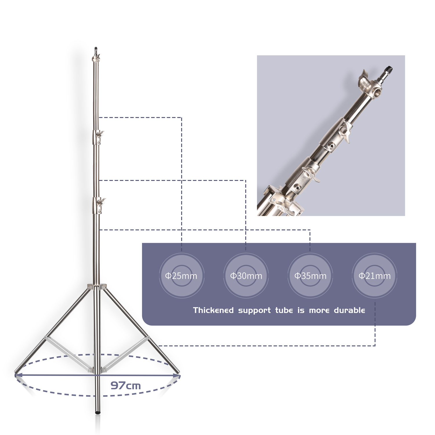 Soporte de luz de acero inoxid - Photography Basics reseña y precio