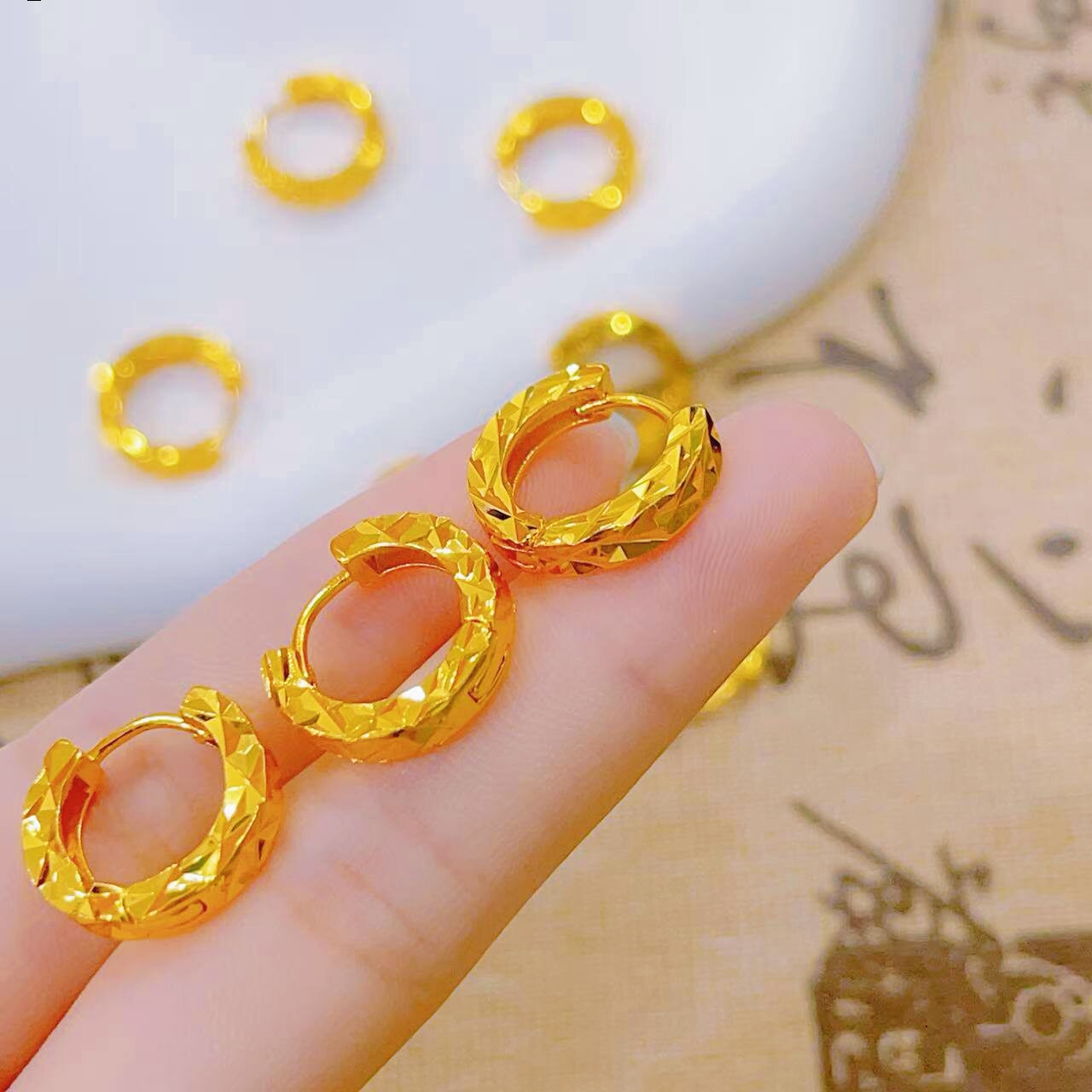Pendientes de Aro con Diseño d - Photography Yellow reseña y precio