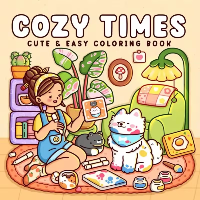 Cozy Time Libro para colorear  - Photography Of Book reseña y precio