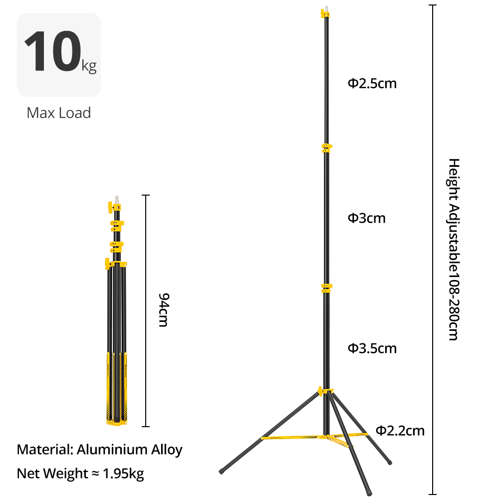 AMBITFUL GM280Y Soporte de Luz - Photography Basics reseña y precio