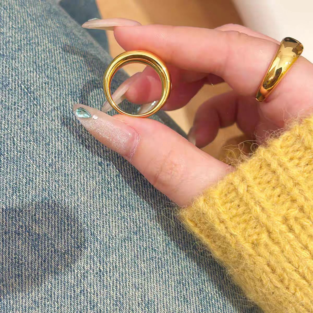 Anillo cerrado de pan para muj - Photography Yellow reseña y precio