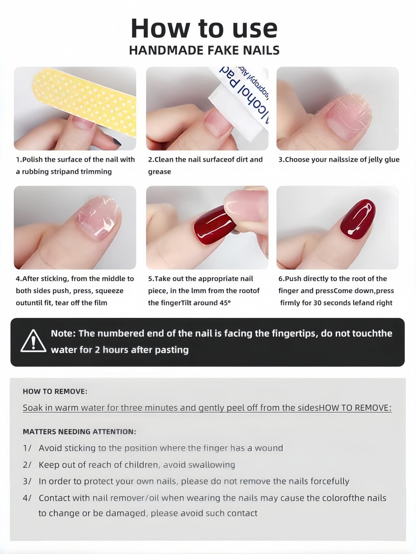 10 Uñas Postizas Trapezoidales - Photography Dark reseña y precio