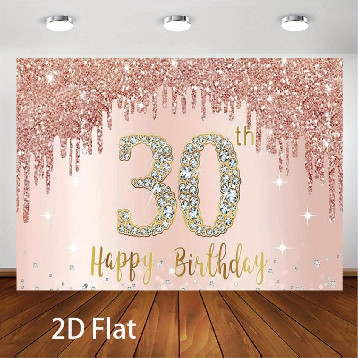 Un cartel de fondo del 30 cump - Photography Logo reseña y precio